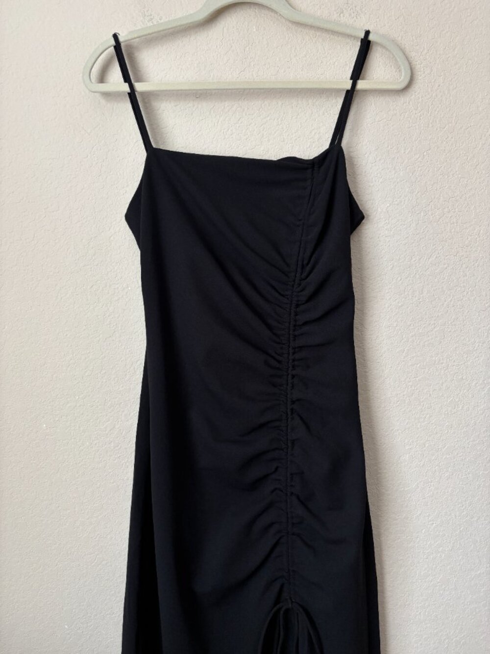 Zara Ruched Side Tie Evening Party LBD Dress Blogger Fav - Picture 2 of 10